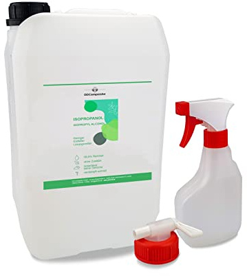 DD Composite - ISOPROPANOL 99,8% 5Liter im Kombikanister Reinigungsmittel Lösemittel Entfetter Fleckenentferner Reiniger 3D-Druck Kleberestentferner