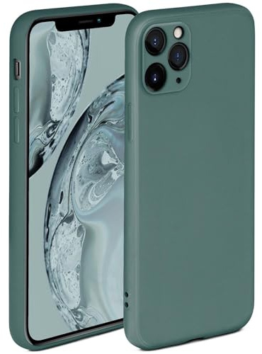 ONEFLOW Soft Case für iPhone 11 Pro Hülle aus Silikon mit Kameraschutz, Silikonhülle mit erhöhtem Schutz fürs Display, Backcover Schutzhülle, weiche Handyhülle, Petrol