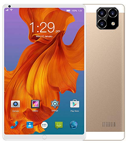 CYY Tablet Android da 8 pollici Ultra Sottile,1GB RAM + 16 GB ROM,Processore Quad Core,Touch Display IPS FHD 1280x800,Doppia Fotocamera 0.3 MP + 2 MP,GPS Bluetooth WiFi,con Dual SIM