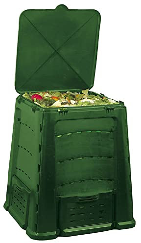 Compostiera da Giardino 600L 84x84x105 cm in Plastica 4650W Agrati