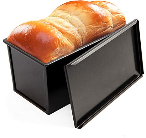 Stampo Per Pane In Cassetta, Padella Antiaderente Per Pane Bakeware Con Coperchio Pentola Da Cucina Con Fori Ventilati, Stampo In Rettangolare Riutilizzabile 20,5 * 9,5 * 10cm