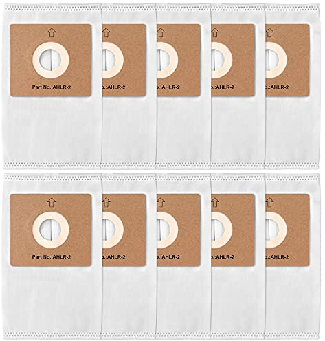 Gudotra 10 Pack Replacement AHLR-2 HEPA Filter Bags for Atrix AHSC-1 Lil' Red Vacuum Cleaner 2-Quart White