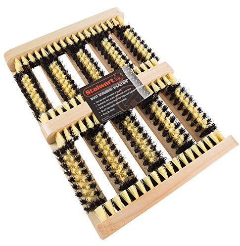 Name: Boot and Shoe Cleaner Scrubber Brush Scraper Mat for Home Entryways, Mud Room, and Garages By Stalwart (Doormats for Removing Dirt, Mud, and Grass)