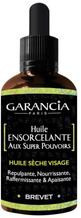 Garancia Huile Sèche Visage Ensorcelante Anti-Âge 29ml | Repulpante, Nourrissante, Peaux Sèches & Sensibles, Fini Sec