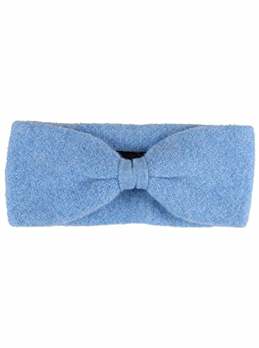 Zwillingsherz Stirnband aus 100% Kaschmir - Hochwertiges Kopfband im Uni Design für Damen Frauen - Wolle - Ohrenschutz - Haarband – warm und weich perfekt für Frühjahr Herbst Winter - hbl