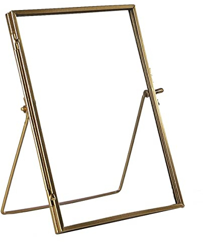 Nicola Spring Metal Photo Frames - Fits Photo Size 6 x 8 (15 x 20cm) - Pack of 5 - Rose Gold A5 Picture Frame Portrait Orientation Freestanding Certificate Display Poster Case