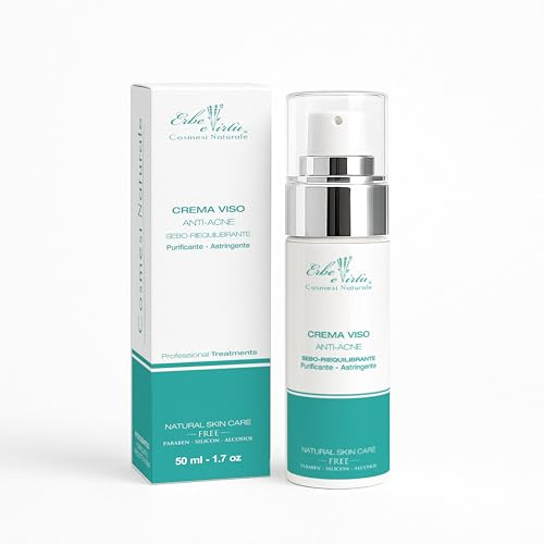 Crema Viso Anti Acne Pelle grassa, contro la comparsa di Brufoli e Punti neri Acne giovanile