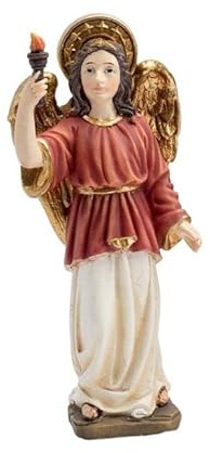 DRW Figura del arcángel de Resina Pintado a Mano de 14 cm de Alto (Jofiel)