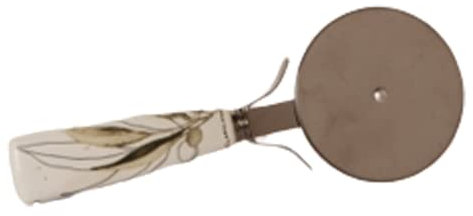 PuntoCasaStore Taglia Pizza Decoro Foglie H.15 CM con Scatola BOMBONIERA Idea Regalo