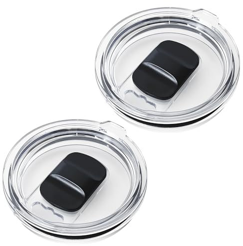 AICMEI Replacement lids for 2 spill-proof stainless steel travel mugs，Open/Close, Straw Friendly, Suitable for cups with mouth size of 3.7-3.74 inches（30 OZ）