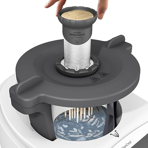 Mixle Spätzleaufsatz V2, Verbesserte Version, Kompatibel mit Monsieur Cuisine Smart Connect & Trend, Zubehör Spätzlemaker aus Edelstahl, Extra Großer Einfülltrichter