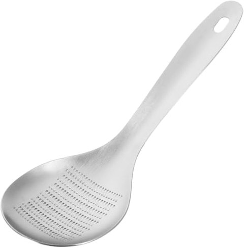 BESTonZON Knoblauch Ingwer Zerkleinerer Löffelform Aus Rostfreiem Metall Reibe Für Küche Camping Babynahrung