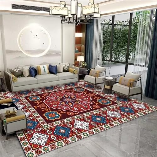 RUGMRZ Mobel Fur Wohnzimmer deko Wohnzimmer Orientalteppich festlich rot Sofa Zubehör sind weich und Nicht verformt Kinderzimmerteppich Junge 200X250CM