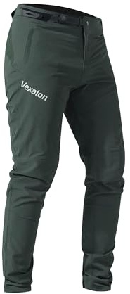 VEXALON Mountain Bike Pants for Men, Quick-Dry Lightweight Breathable Cycling BMX Riding Downhill Bicycle Pants, Army Green, 30