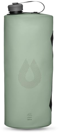 Hydrapak Seeker – vikbar vattenbehållare (4 l/140 oz) – BPA-fri och PVC-fri camping dryckesryggsäck – Sutro Green, Grön