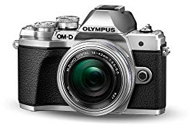 Olympus OM-D E-M10 Mark III Kit, Micro Four Thirds System Camera (16 Megapixel, 5-Axis Image Stabilisation, Electronic Viewfinder) + M.Zuiko 14-42 mm EZ Zoom Lens, Silver (Renewed)