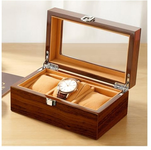 KUNYU Uhrengehäuse Rechteckige Uhrenbox, Aufbewahrung, Uhrenaufbewahrung, Präsentationsbox, Verpackungsbox, Schrank, Uhrenbox Uhrenbox-Organizer (Color : B)