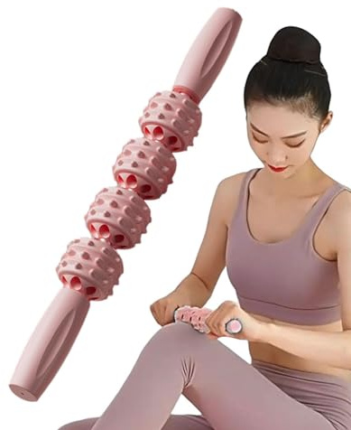 Muscle stick, leg rollers for muscles, massage rollers, rolling pins, back muscle massager with non-slip handle, roller massage rod to relieve discomfort
