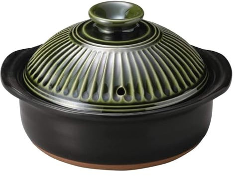 Olla caliente de cerámica, estufa, utensilios de cocina de cerámica, olla arrocera de arcilla, cazuela de cerámica redonda, olla caliente japonesa de 1,5 l, olla for sopa, recipiente for arroz de gres