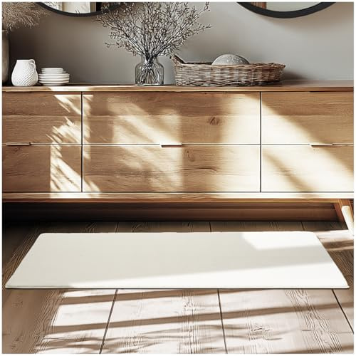 tectake® Tapis Salon à Poils Ras Tapis Chambre Doux, Antidérapant & Lavable 60x110cm idéal Décoration Salon, Bureau, Chambre, Cuisine, Dressing, Descente de lit, Maison, Couloir