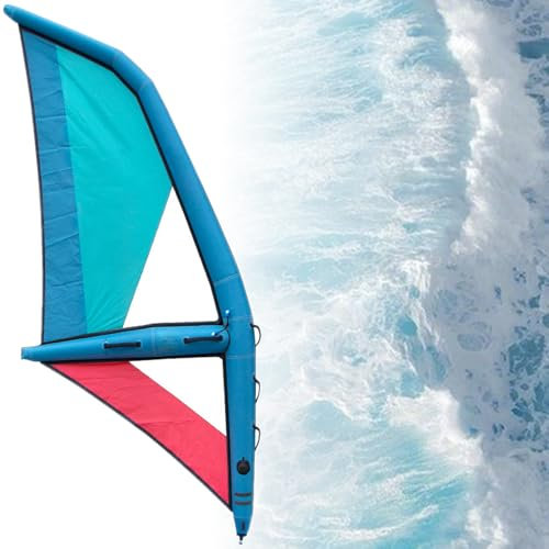 ExoticaBlend Professionelles aufblasbares Stand-Up-Paddleboard, Windsurf-Paddleboard, Wasser-Paddleboard, Segelfläche 4,2 m², inklusive Rucksackpumpe