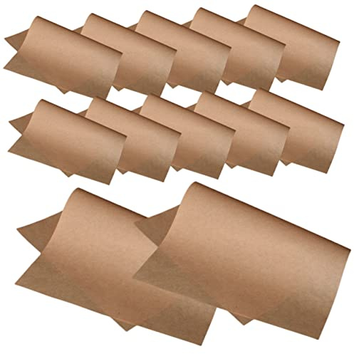 Feuilles de Papier Parchemin 100 Pièces en Papier Kraft Antiadhésif | Four et Cuisson, pour Pain et Pizza, Format Pratique pour Plaques et Moules