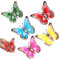 YcsRnn 5 Pcs Metal Butterfly Ornaments, Metal Butterfly Ornaments, Garden Decorations Outdoor Colorful Wall Art Hanging Butterfly Decorations for Outside Shed Fences Yard Lawn Garden Fence Decor
