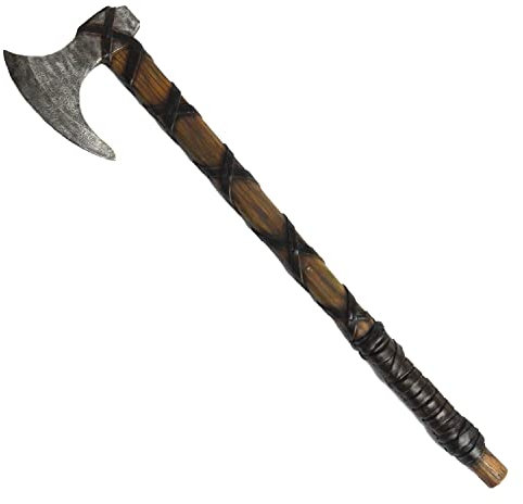 Hache de Viking en mousse pour costume d'Halloween, cosplay, arme médiévale de la Renaissance (longue hache - A0013)