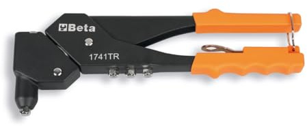BETA 1741TR - Rivettatrice con Testa Rotante a 360° e 4 Testine Intercambiabili per Rivetti da 2,4 a 4,8 mm