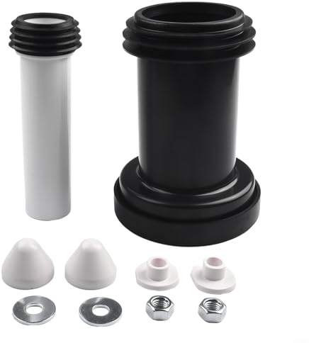 Violiica Kit de conector de salida de entrada de marco de WC,Conector flexible de la bandeja del inodoro,Cisterna marco pared colgado WC Pan conexión tubería Set 152.426.46.1
