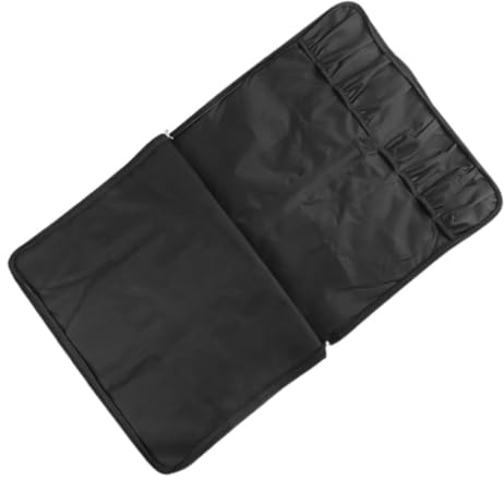 Hemobllo Étui à Couteaux Chef Rouleau de Rangement Pratique Noir en Tissu Oxford Léger et Portable pour Camping et Activités en Plein Air