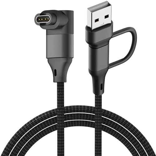 2 in 1 Charger Cable for Garmin Watch Charger, USB C Charging Cord for Garmin Forerunner 45/45S/55/158/165/230/245/255/255S/265/265S/745/935/945/955/965/970/570, Fenix/Vivoactive/Venu/Instinct-3.3FT