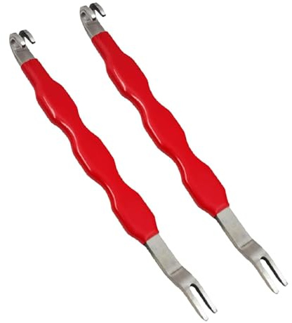 2 X Universeller Elektrischer Kfz Stecker Abzieher, Kfz Werkzeug Spezialwerkzeug Entferner Werkzeug Auto Werkzeugset Unterwegs Zur Entriegelung Von Automobil Klemmen Kabelbaum Für Reparatur Wartung