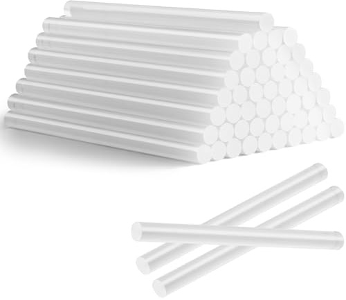 50 Stück Heissklebesticks, 11mm x 200mm Transparent Heißklebestifte, Heißkleber für Heißklebepistole, Schnelltrocknend Klebesticks für Heimwerken Reparieren Dekorieren DIY