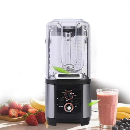 Mixeur Glace Pilée 2L 2200W, Blender Pour Smoothies Et Milkshakes, Auto-Nettoyant, Haute Vitesse, Polyvalent, Robuste Pour Café, Bar Et Cuisine Professionnelle