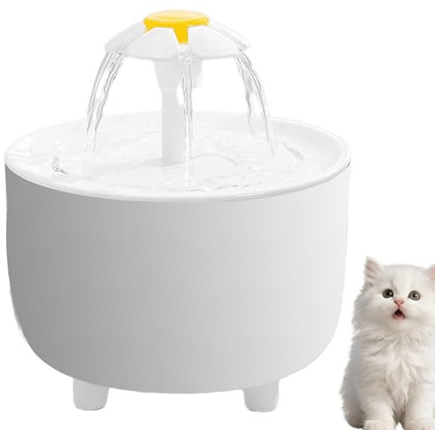 Aicharynic Fontaine à eau pour chat, 1,5L Fontaine à boire pour chat Silencieuse, Fontaine à eau pour chat Automatique, Fontaine à eau pour chats avec filtre, Réservoir d'eau pour l'utilisation