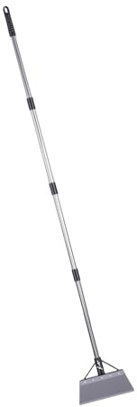 Luocute Pala Piatta da Giardino, Pala da Multiuso Resistente e Strumento per Diserbo con Manico Telescopico da 59 Pollici, Lama in Acciaio Inossidabile per Rimozione del (Kit di attrezzi per vanga)