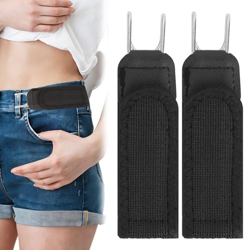 Swiftctrl Cinturones Sin Hebilla Elásticos e Invisibles con Gancho Metálico, Cinturón Táctico para Hombres y Mujeres, Ajustable y Extensible para Uso Diario, Trabajo, Ocio y Negocios