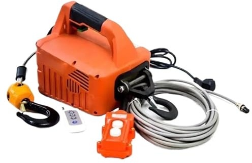 Paranco a Leva Elettrico Carico Verricello Elettrico Portatile Paranco Di Trazione Telecomando/Controllo Del Filo 220V/110V Strumento Sollevamento Verricello Elettrico(220V)