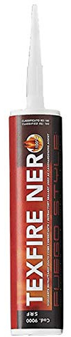 Easyricambi TEXFIRE SIGILLANTE REFRATTARIO Nero Alte Temperature 1100°C 500G