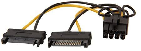 StarTech.com Adattatore Cavo di Alimentazione SATA, a Scheda Video PCI Express 8 Pin, da 15 cm