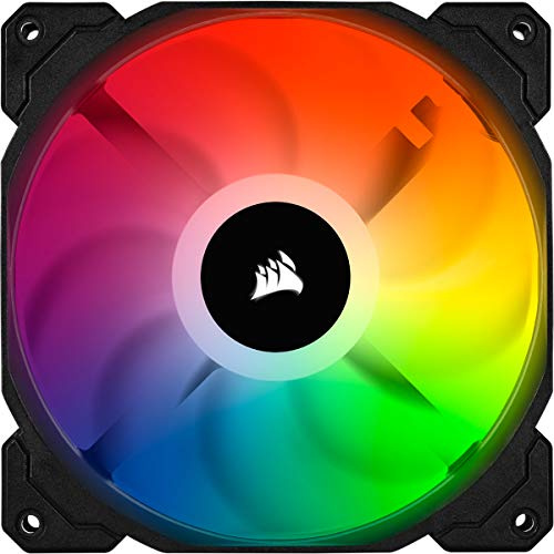 Corsair iCUE SP140 RGB PRO, RGB-LED, geräuscharm, hoher Luftstrom, Gehäuselüfter (Einzelpack), 140 mm