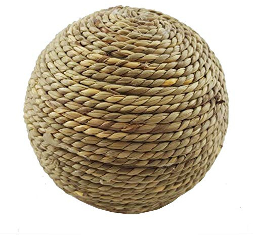 Liery Kaninchen Zubehoer Kaninchen-kleines Haustier, Das Spielzeug-Naturrasen-Ball Für Die Zahnreinigung Kaninchen Spielzeug