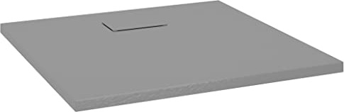 vidaXL Duschwanne SMC Grau 90x90 cm