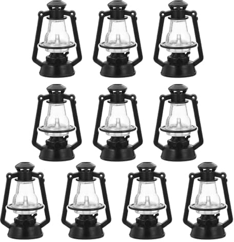 YARNOW Mini Kerosin Lampe Vintage Laterne Weihnachtsdekoration Retro Kerzenhalter Miniatur Laternen Ornament Für Advent Und Party Dekor