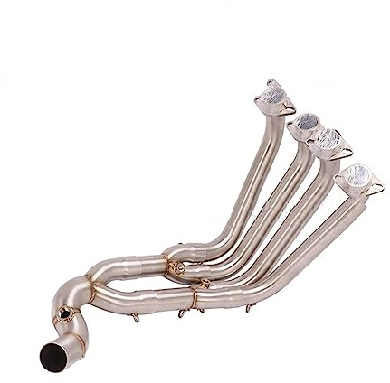 MBROS Tubo Escape Motocicleta Escape para Motocicleta Tubo Conexión Tubo Delantero Conexión Silenciador Original para para YZF para R6 2017-2020 Tubo Escape Silenciador(Type A)