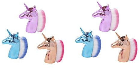 Housoutil 6pcs Clean Nail Dust Brush for Cleaning Use Nail Brush Unicorn Molding Cleaning for Powder