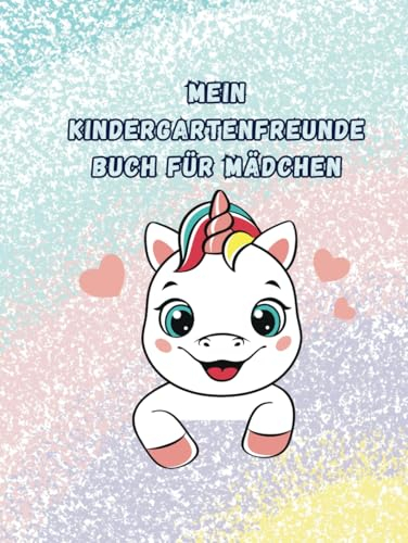 Mein Kindergarten-Freundschaftsbuch für Mädchen: Jedes Kind gestaltet seine eigene Seite mit persönlichen Informationen.