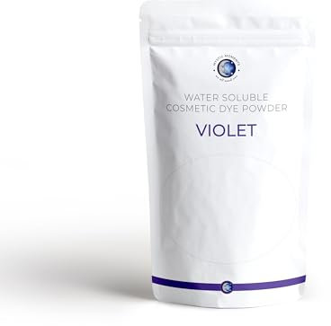 Mystic Moments Violettes wasserlösliches Kosmetik-Farbpulver, 100 g, perfekt für Seifenherstellung, Cremes, Make-Ups, Shampoos und Lotionen