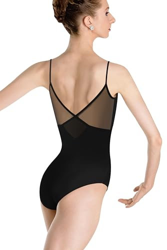 DANSHOW Damen Ballett Trikot mit Leibchen Tanztrikot für Damen Gymnastik Trikot Outfits Cami Trikot zum Tanzen(23936-06-S)